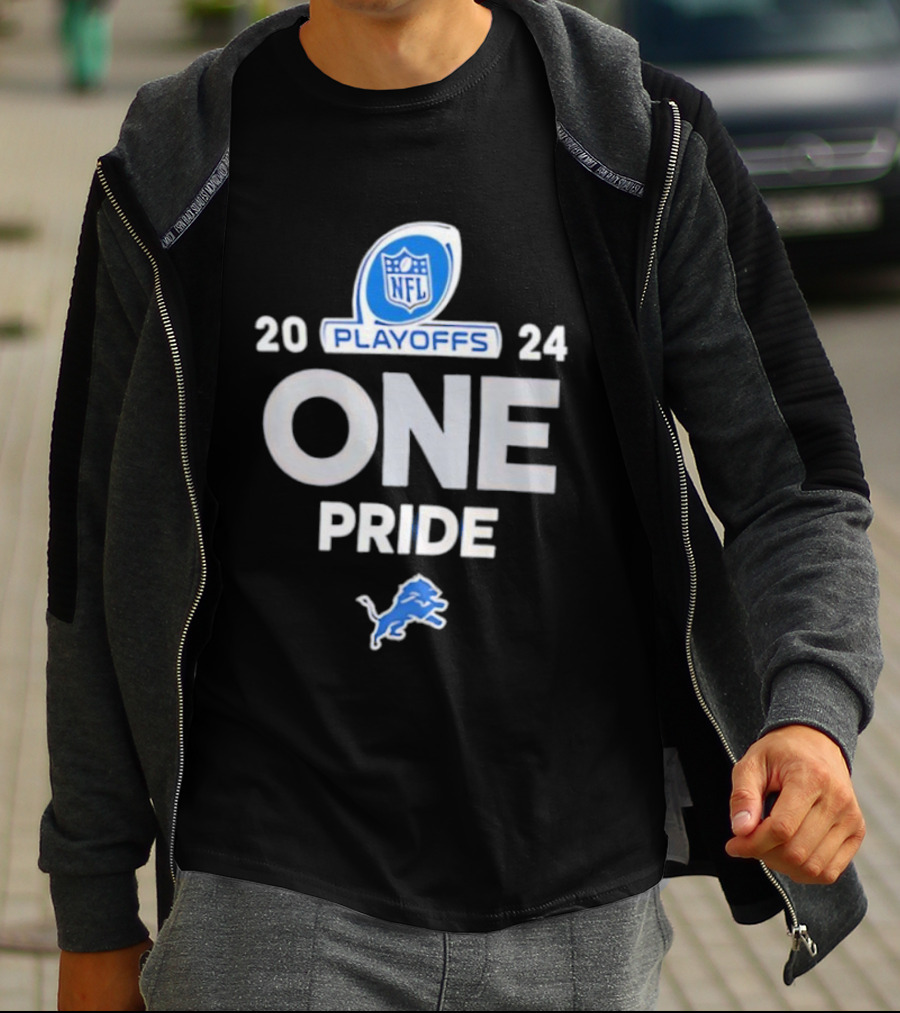 Detroit Lions 2025 ONE Pride NFL Playoffs T-Shirt