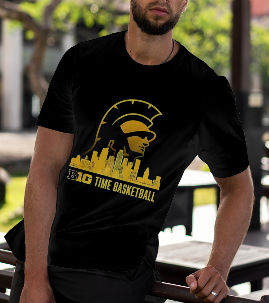 B1G Time Basketball Trojan City Skyline USC Men’s Basketball T-Shirt