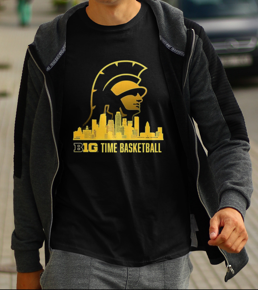 B1G Time Basketball Trojan City Skyline USC Men’s Basketball T-Shirt