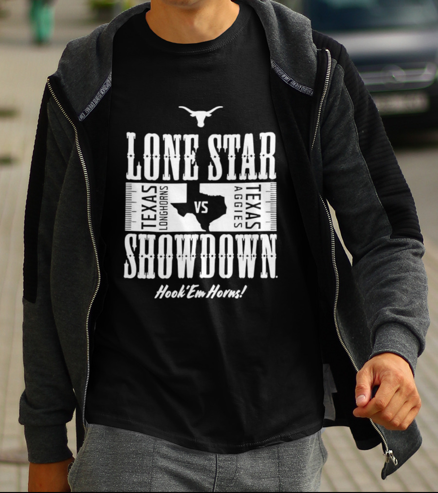 Texas Longhorns Hook ’Em Lone Star Showdown VS A&M T-Shirt