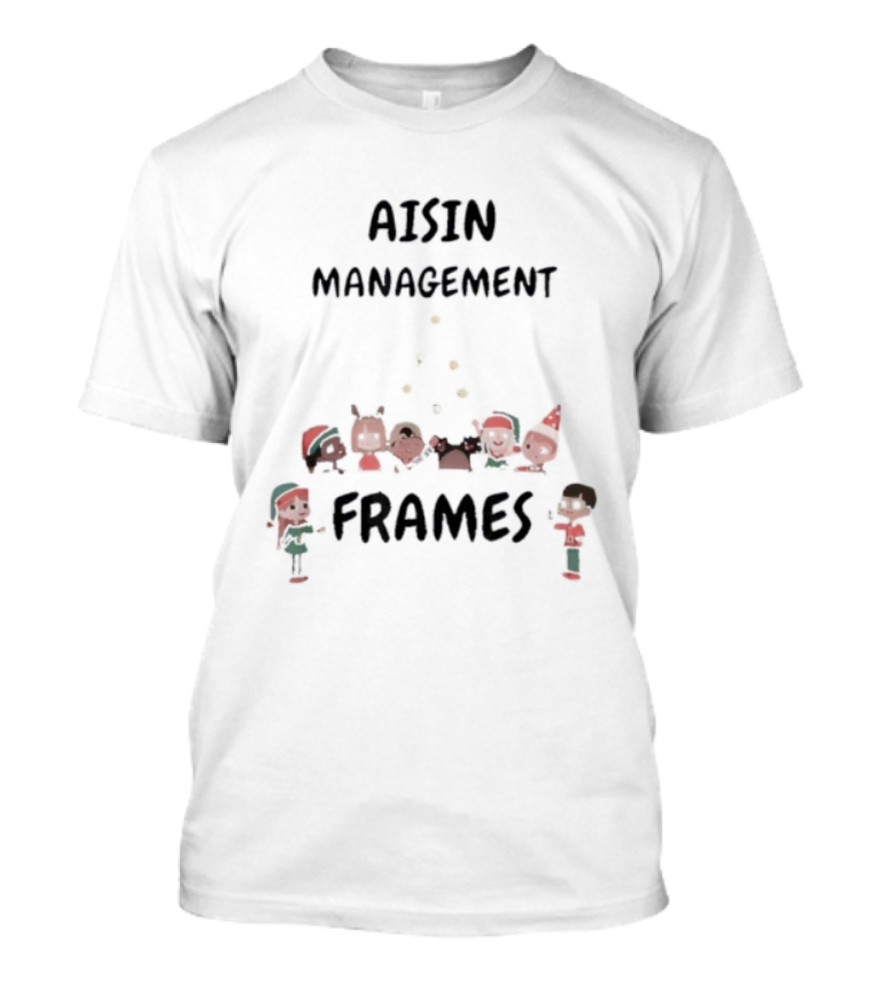 Aisin Management Christmas Frames Holiday Elves T-Shirt