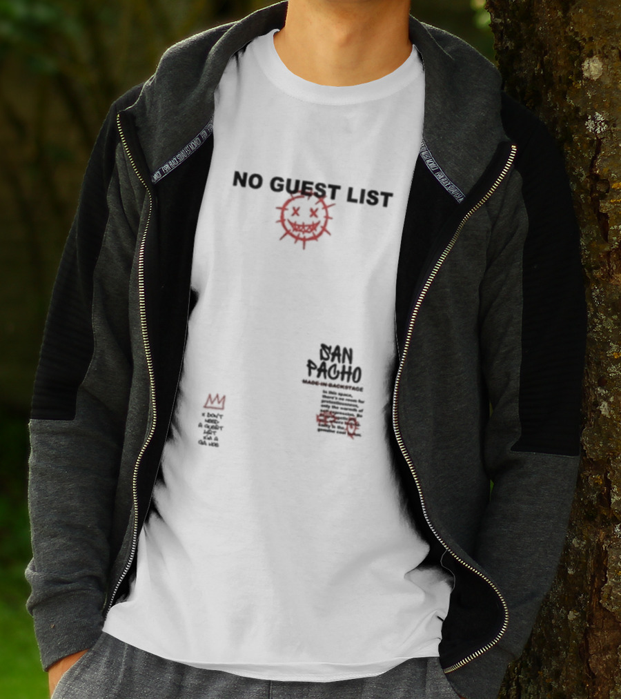 San Pacho No Guest List Everyone Is Equal On The Dance Floor Music Community Unity T-Shirt