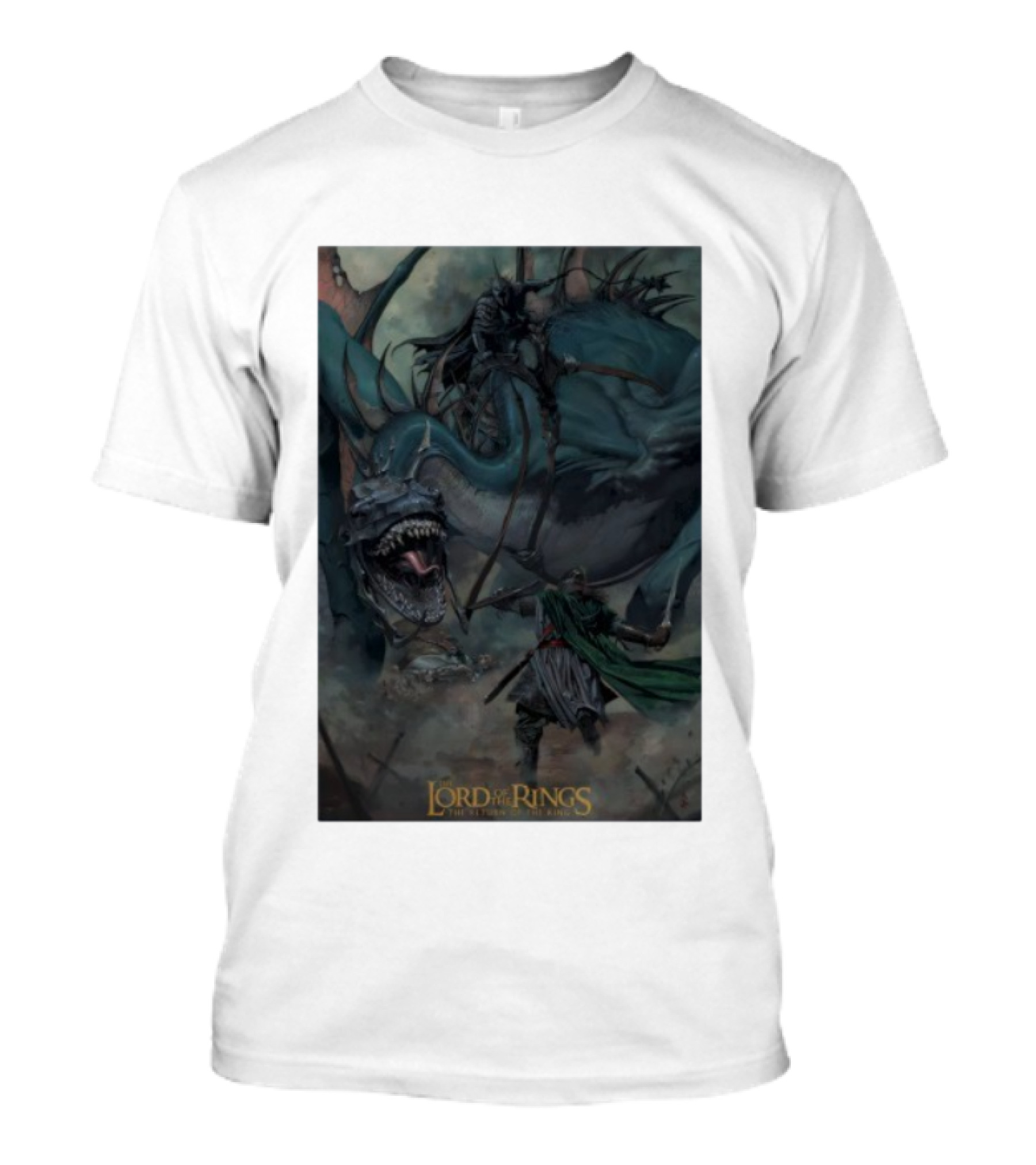 The Lord Of The Rings The Return Of The King Epic Battle Scene With Nazgûl And Fellbeast T-Shirt