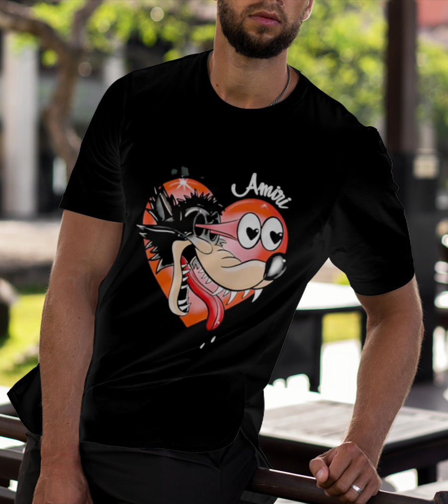 Amiri Hopeless Romantic Heart Cartoon Animation T-Shirt