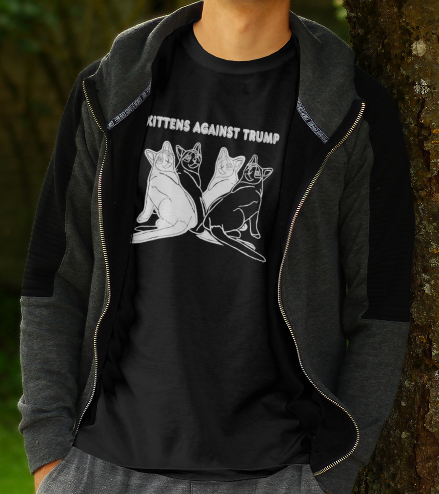Kittens Against Trump Cats Illustration T-Shirt