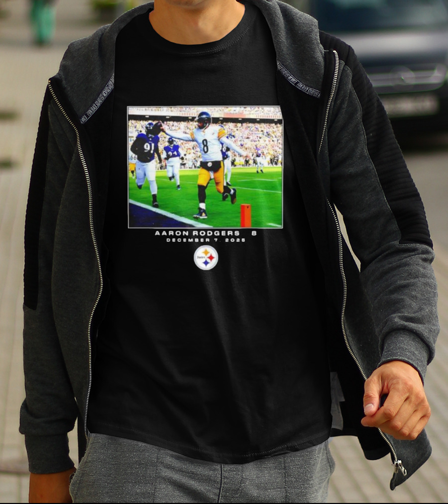 Pittsburgh Steelers Aaron Rodgers December 7 2025 NFL Victory Moment T-Shirt