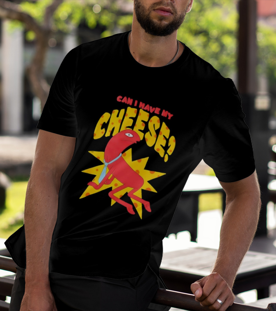 Smiling Friends Alan Can I Have My Cheese Character Illustration T-Shirt