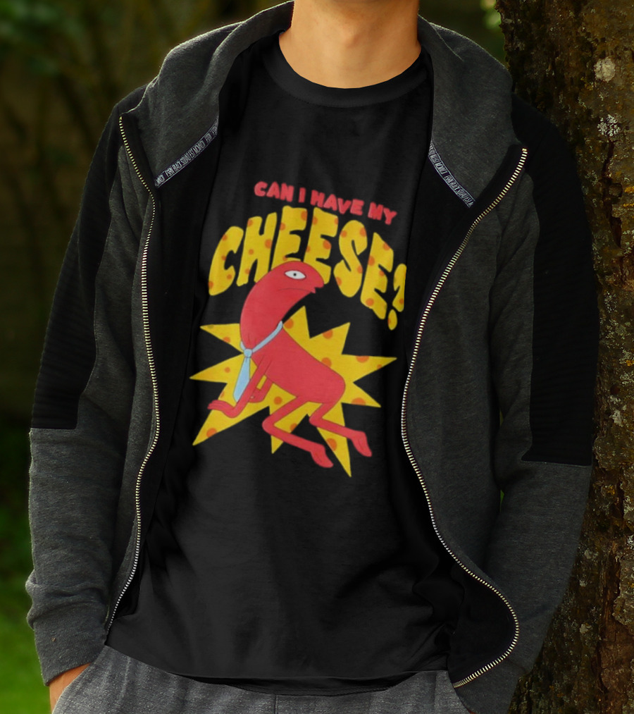 Smiling Friends Alan Can I Have My Cheese Character Illustration T-Shirt