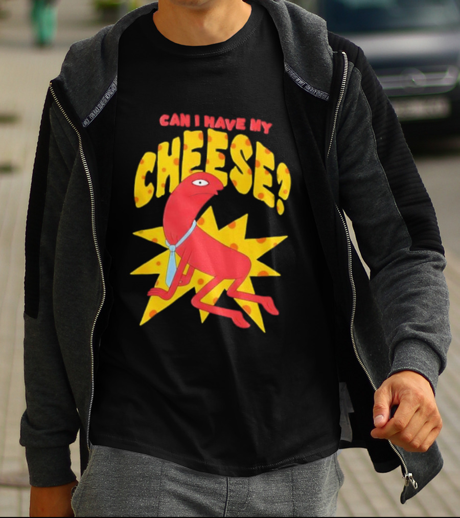 Smiling Friends Alan Can I Have My Cheese Character Illustration T-Shirt
