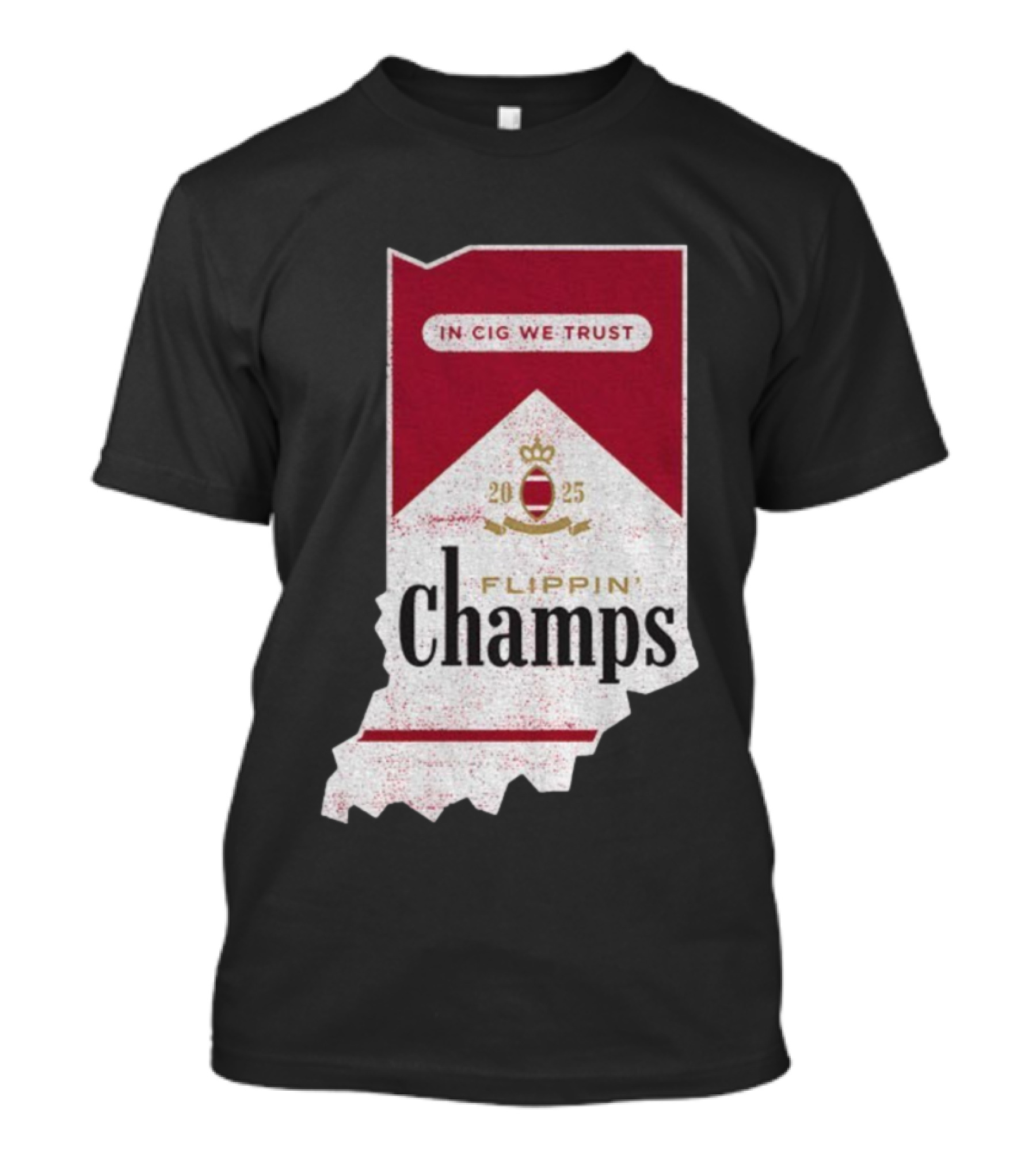 Indiana Hoosiers Flippin’ Champs 2025 In Cig We Trust T-Shirt