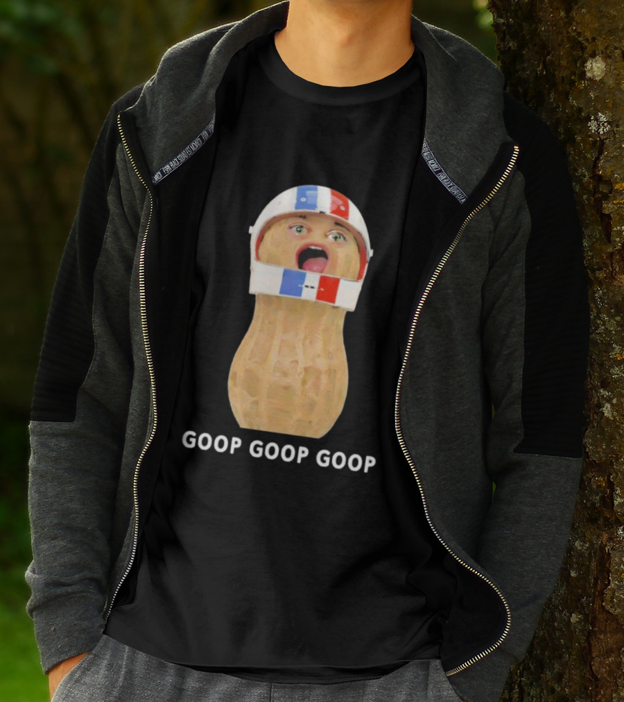 Goop Goop Goop Peanut Football Helmet T-Shirt
