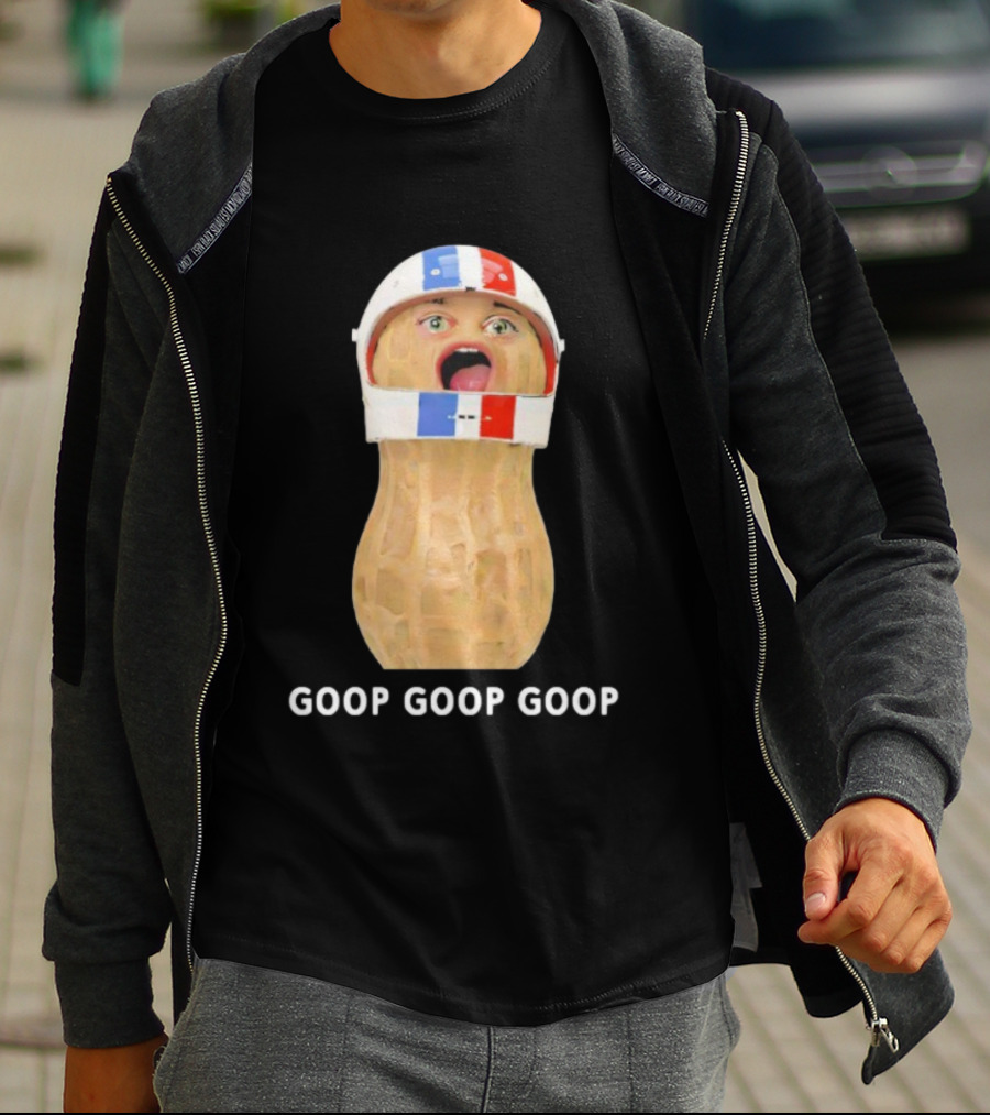 Goop Goop Goop Peanut Football Helmet T-Shirt