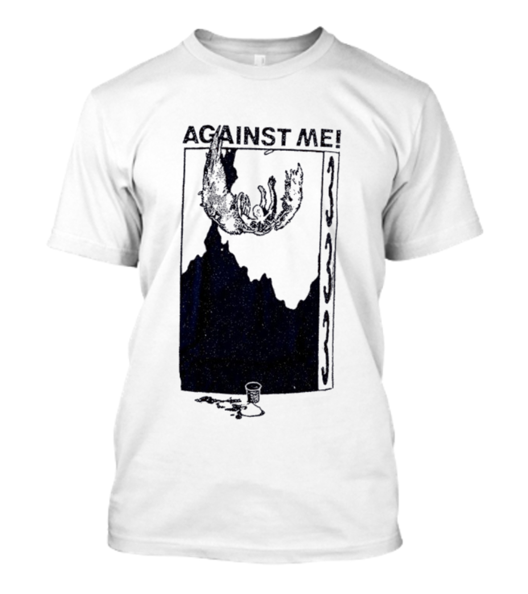 Against Me 333 Band Art Starry Night Imagery T-Shirt