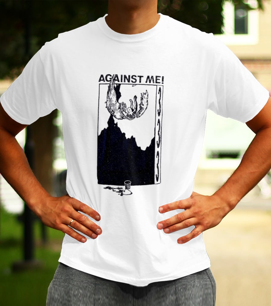 Against Me 333 Band Art Starry Night Imagery T-Shirt