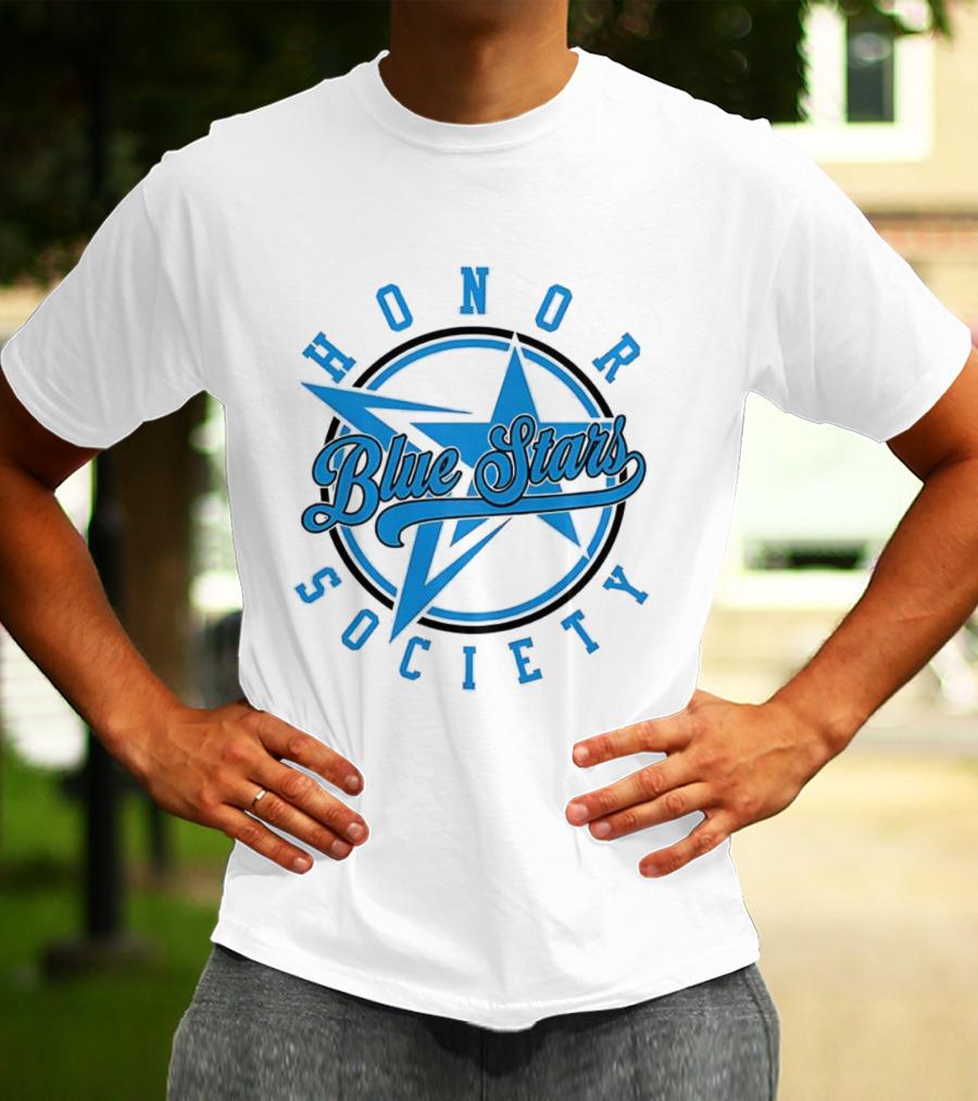 Blue Stars Honor Society Star Emblem T-Shirt