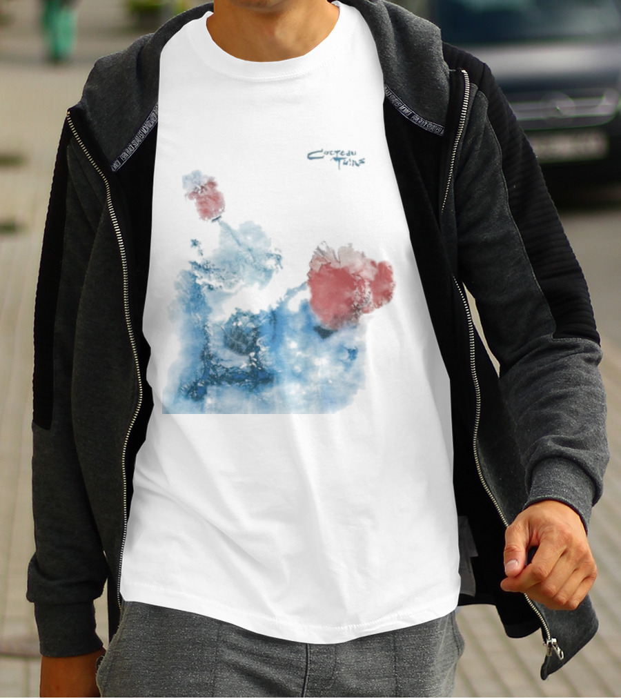 Cocteau Twins Head Over Heels Sunburst Blue And Red Abstract T-Shirt