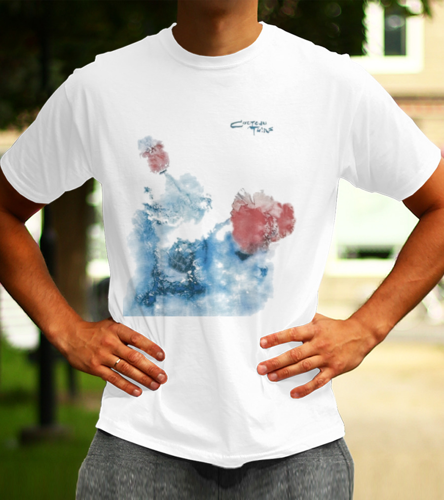 Cocteau Twins Head Over Heels Sunburst Blue And Red Abstract T-Shirt