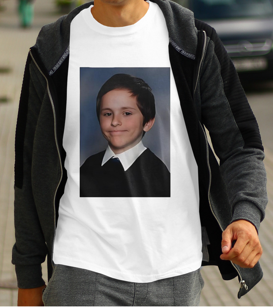 David Vujanic Awkward School Photo Meme Expression T-Shirt
