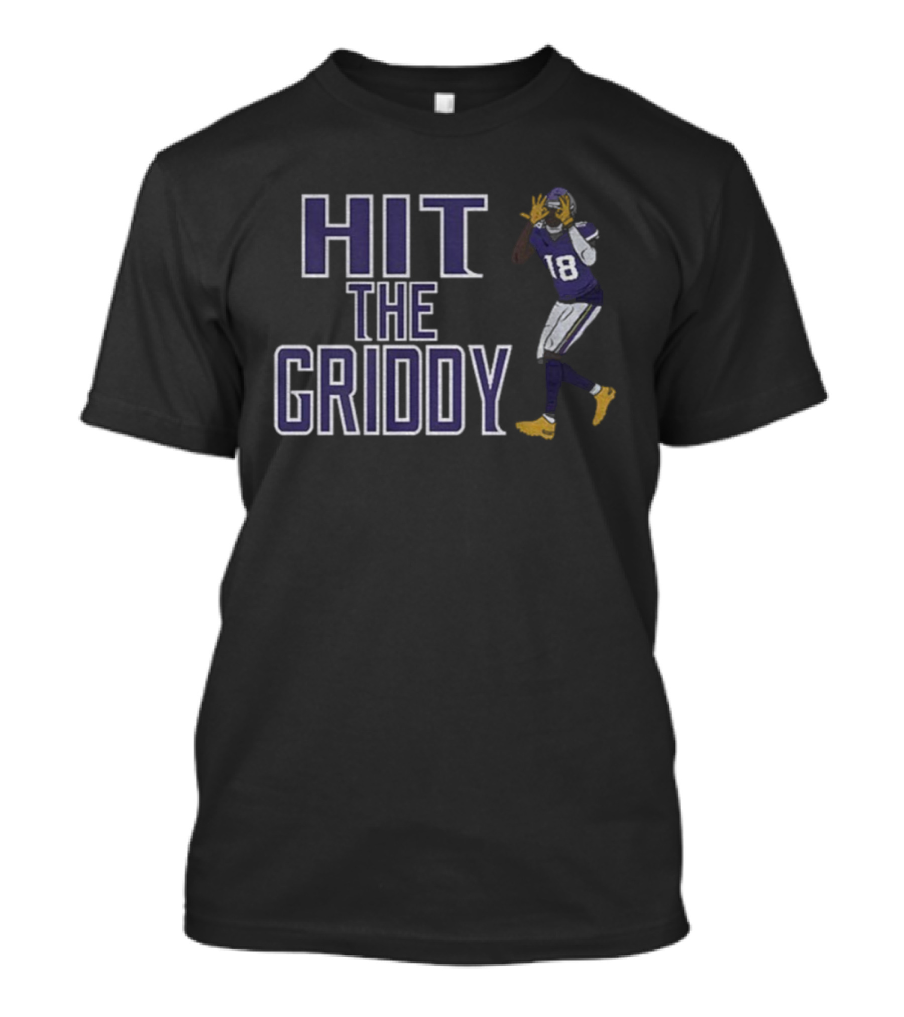 Hit The Griddy Justin Jefferson 18 Minnesota Vikings Football T-Shirt