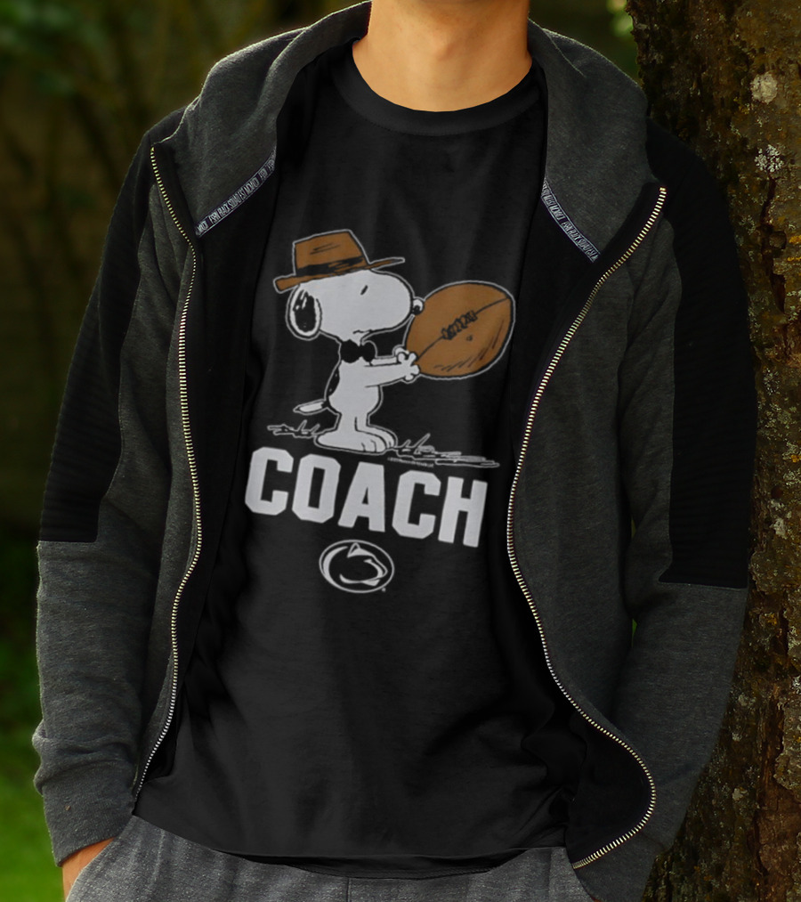 Snoopy Penn State Football Coach Peanuts Collaboration T-Shirt