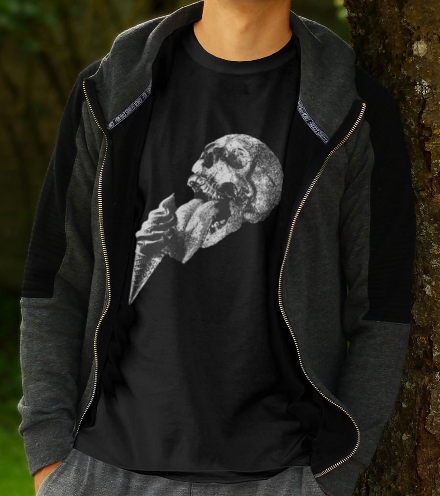 Laura Jane Grace Mississippi Medicals Skull And Ice Cream Cone Concept T-Shirt