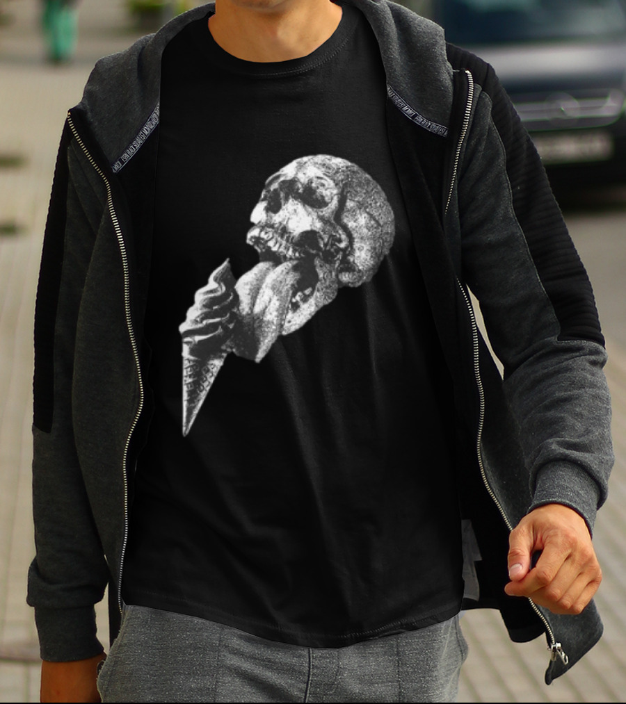 Laura Jane Grace Mississippi Medicals Skull And Ice Cream Cone Concept T-Shirt