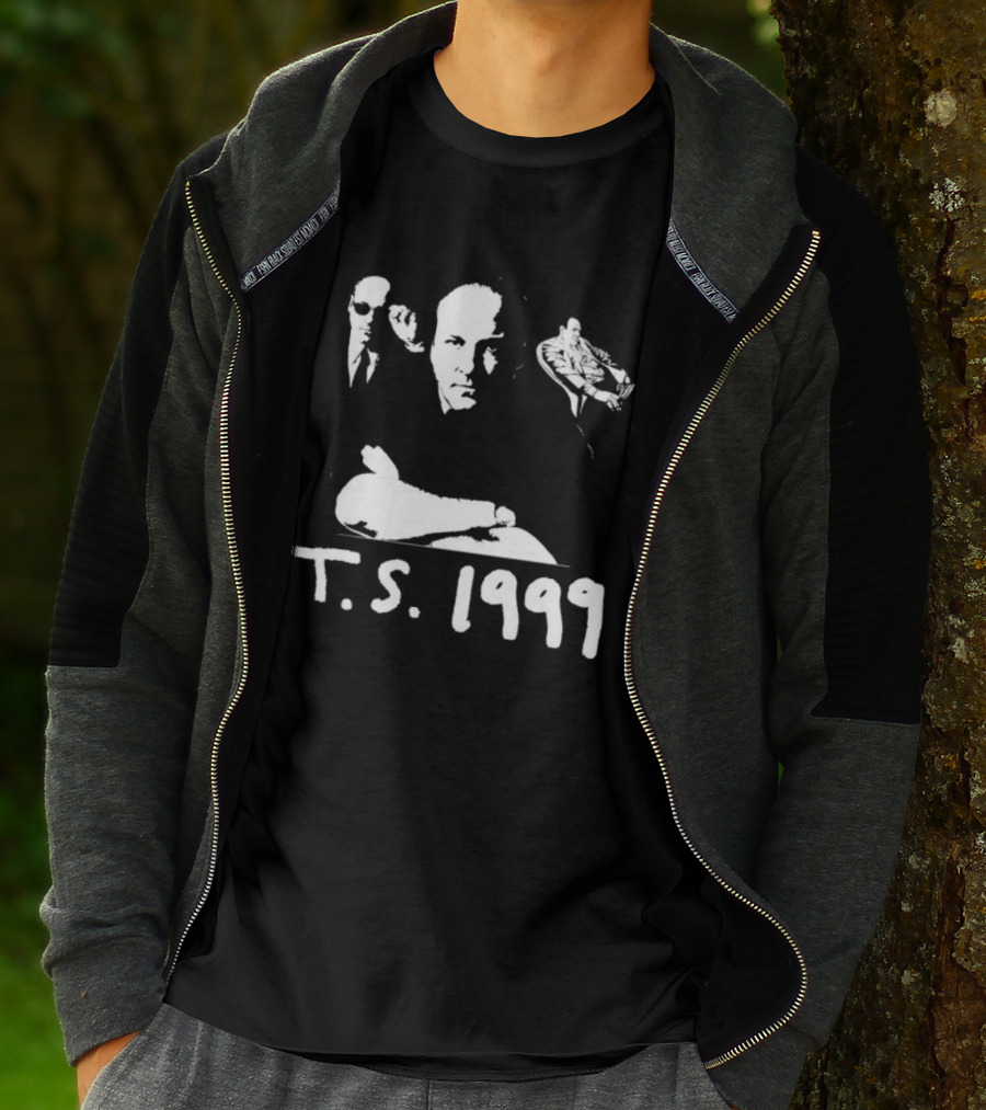 T.S. 1999 Sopranos Inspired Iconic Mob Boss Imagery T-Shirt