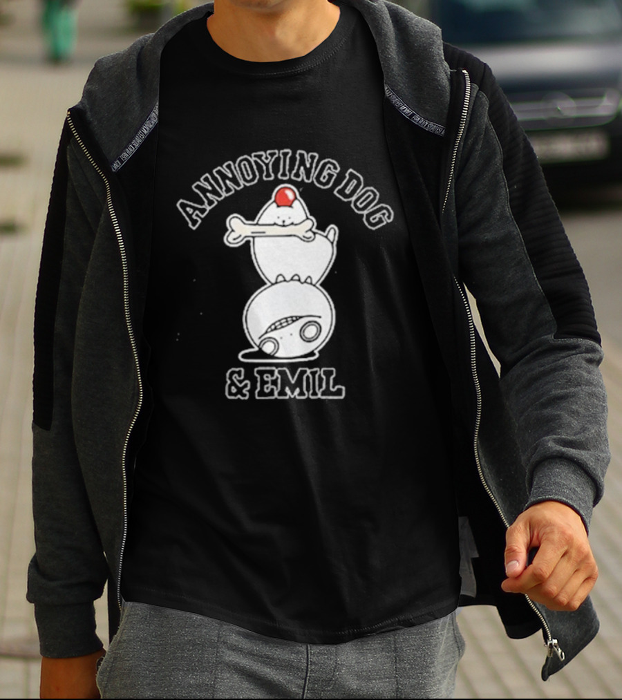 Undertale X Square Enix Annoying Dog Emil Crossover Collaboration T-Shirt