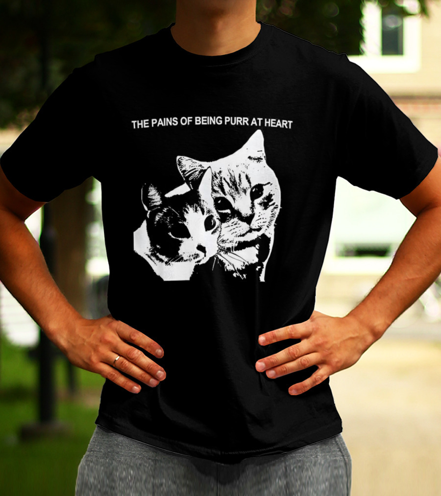 The Pains Of Being Pure At Heart Cat Faces T-Shirt