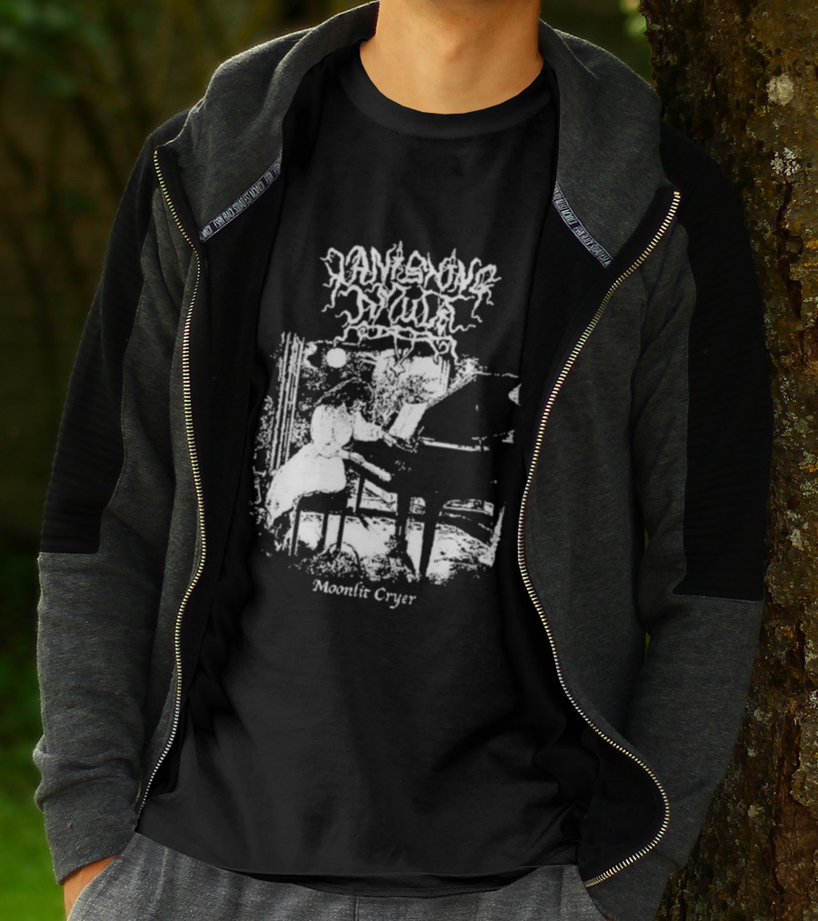 Vanishing Amulet Moonlit Cryer Dark Piano Aesthetic T-Shirt