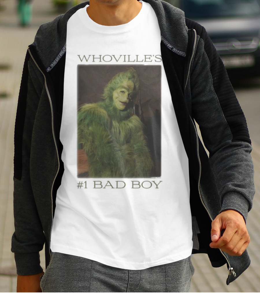 Whoville's Bad Boy Grinch Furry Green Outfit T-Shirt