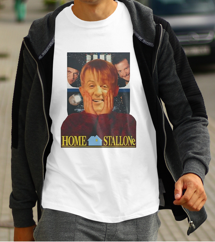 Home Stallone Classic Comedy Movie Mashup T-Shirt