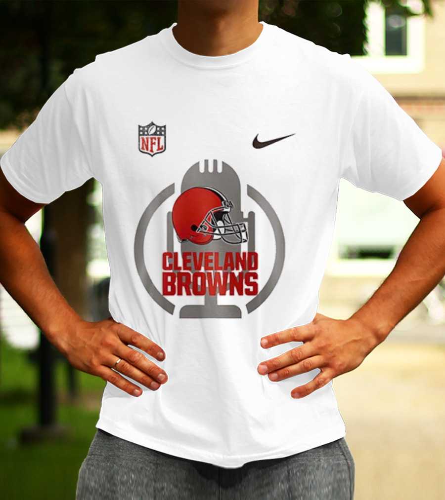 Cleveland Browns Nike NFL Red Helmet Collaboration T-Shirt