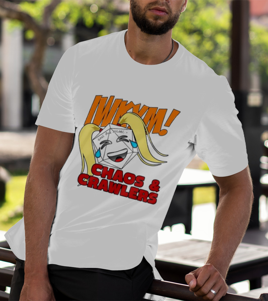 IWKYM Chaos Crawlers Pigtail Dice Face Comedy T-Shirt