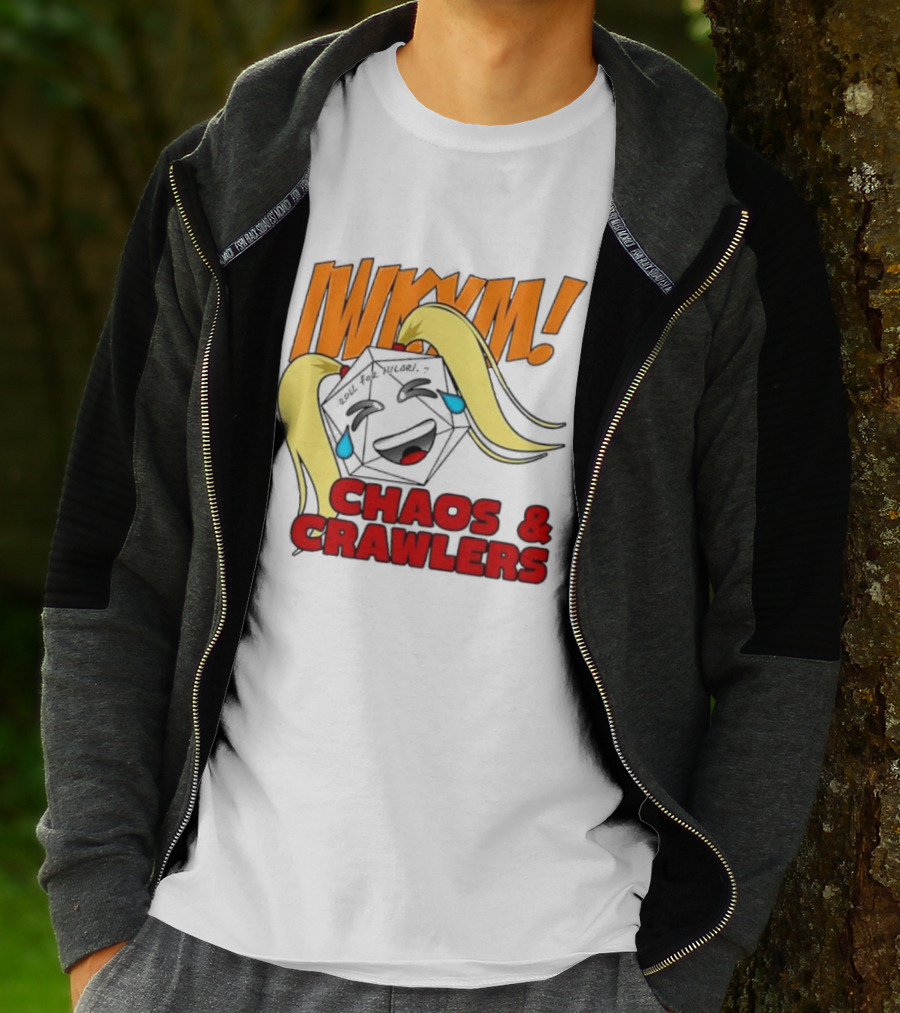 IWKYM Chaos Crawlers Pigtail Dice Face Comedy T-Shirt