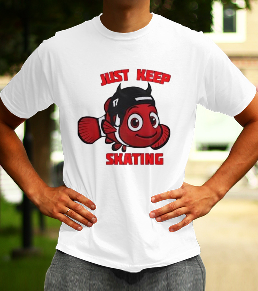 Just Keep Skating New Jersey Clownfish 17 T-Shirt
