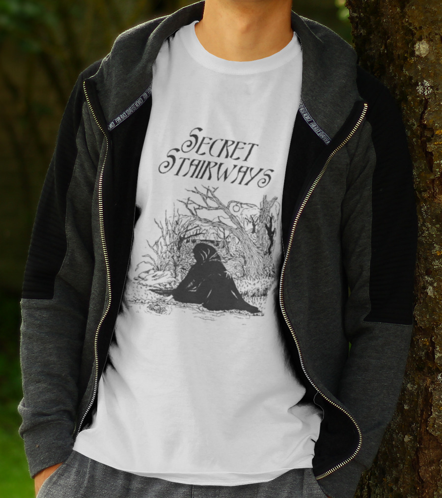 Secret Stairways Enchanted Nature Scene T-Shirt
