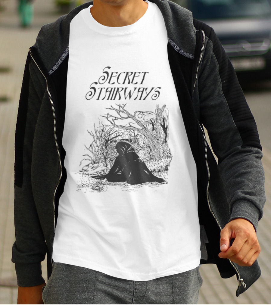 Secret Stairways Enchanted Nature Scene T-Shirt
