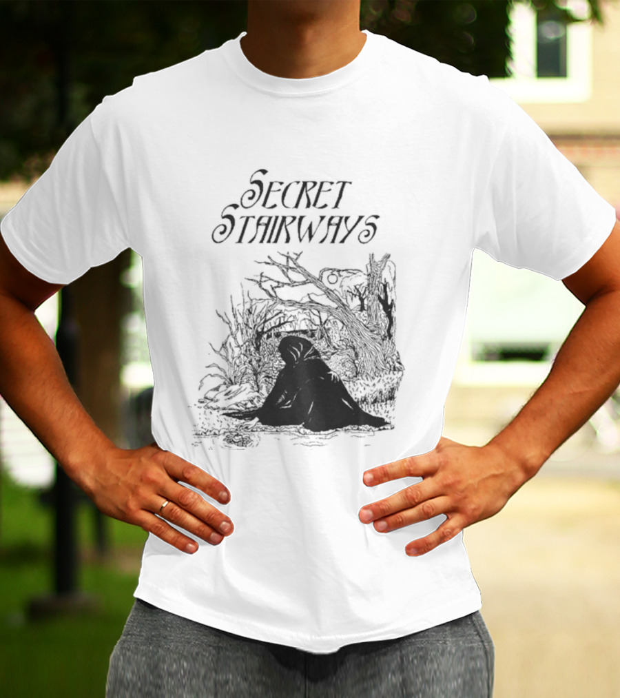 Secret Stairways Enchanted Nature Scene T-Shirt