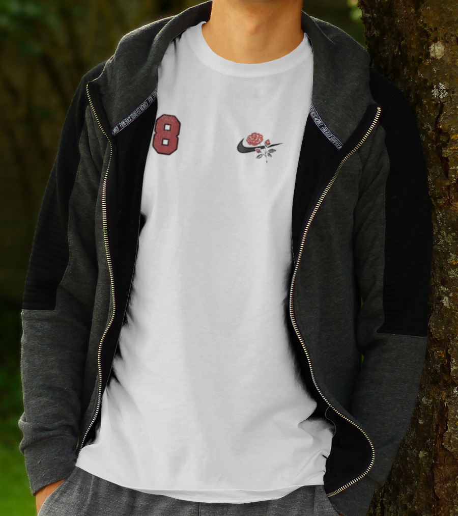 Ohio State Buckeyes 18 Rose Emblem Nike Swoosh T-Shirt