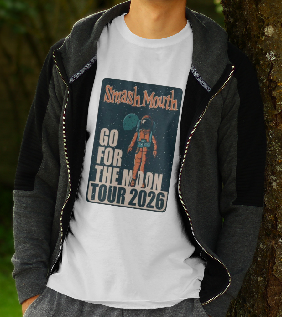 Smash Mouth Go For The Moon Tour 2026 Astronaut Space T-Shirt