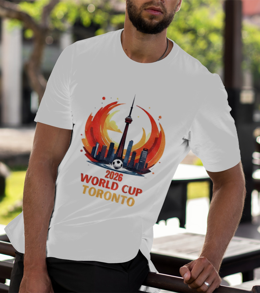 2026 World Cup Toronto CN Tower Skyline Event T-Shirt