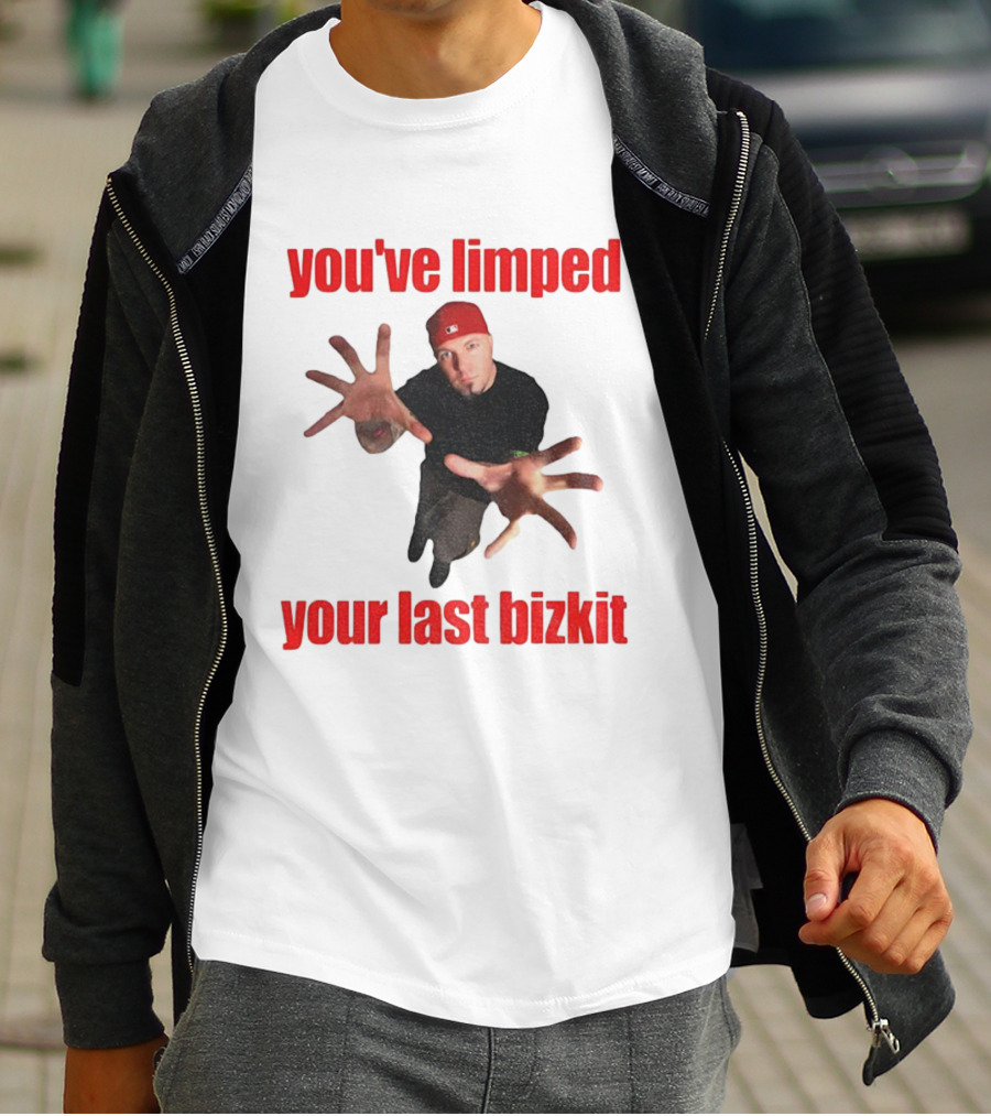 You’ve Limped Your Last Bizkit Red Cap Nu Metal Style T-Shirt