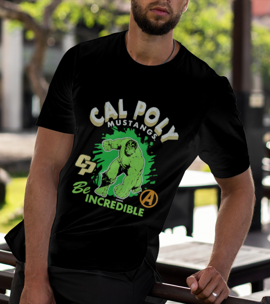 Cal Poly Mustangs Be Incredible Hulk Avengers T-Shirt