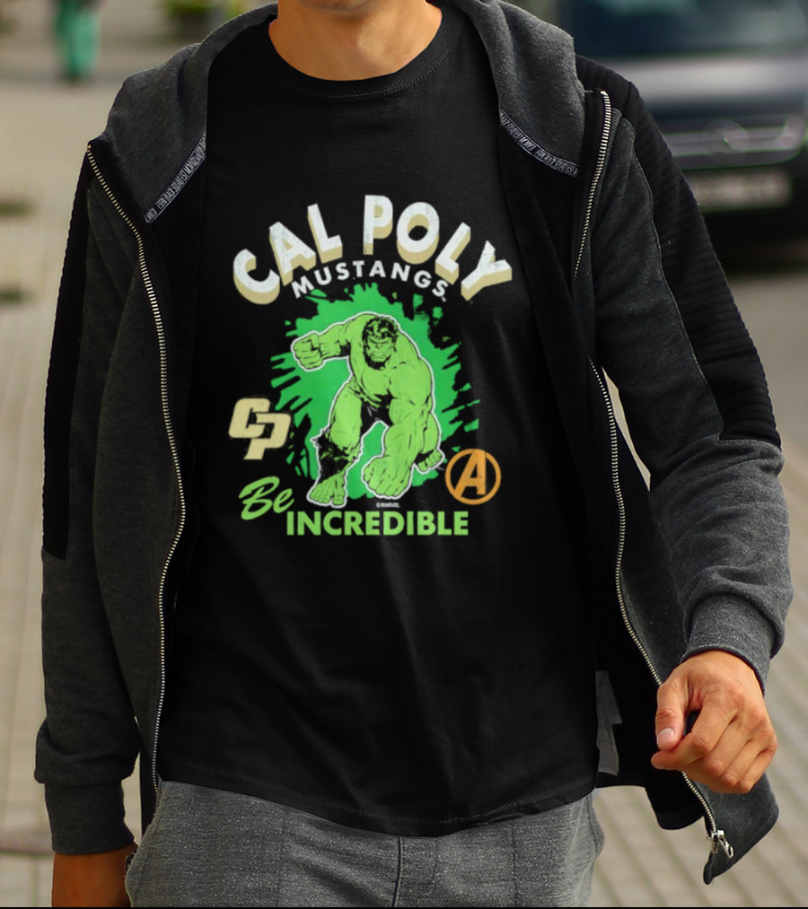 Cal Poly Mustangs Be Incredible Hulk Avengers T-Shirt