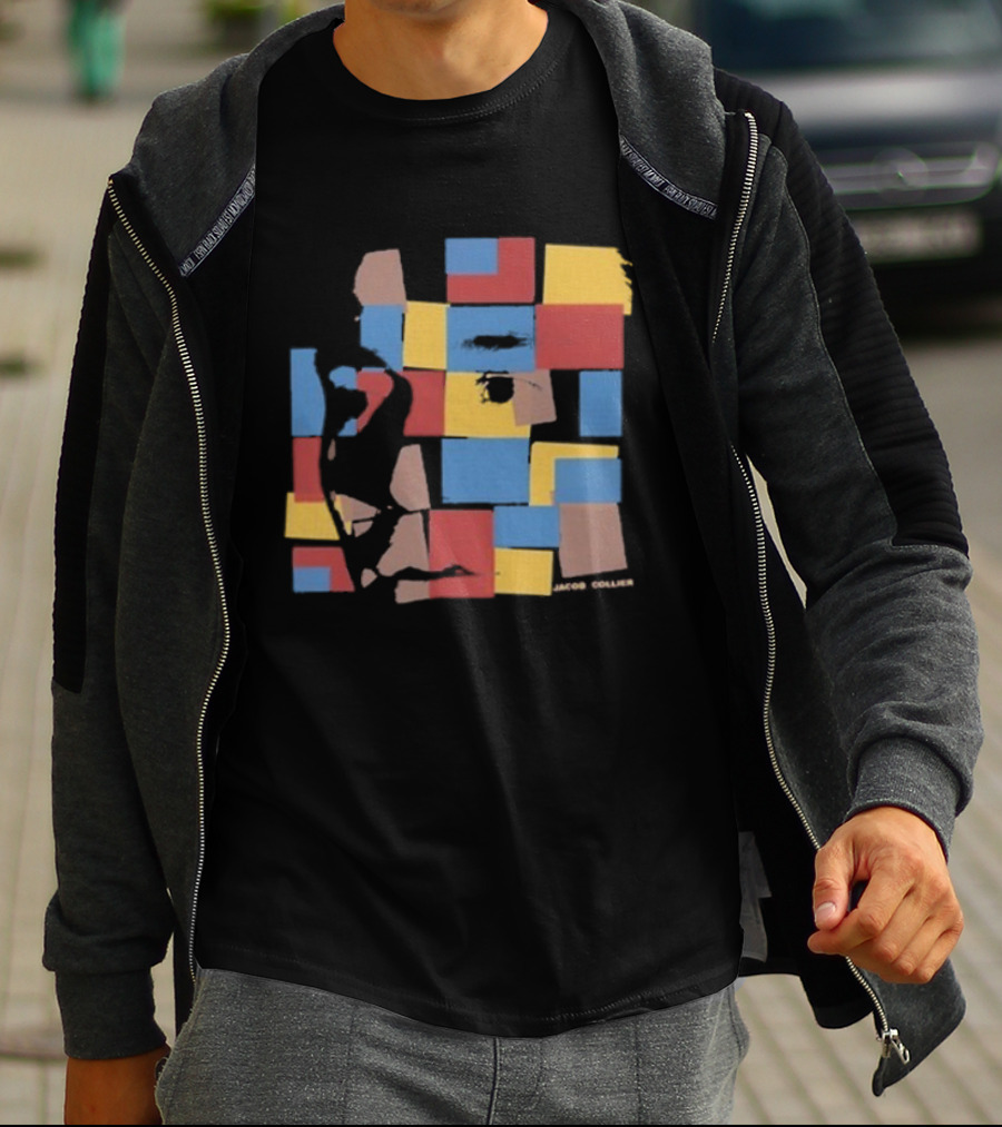 Jacob Collier The Light For Days Colorful Mosaic Blocks T-Shirt