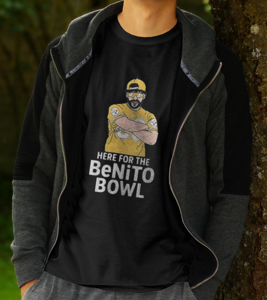Pittsburgh Steelers Here For The Benito Bowl Super Bowl Halftime T-Shirt