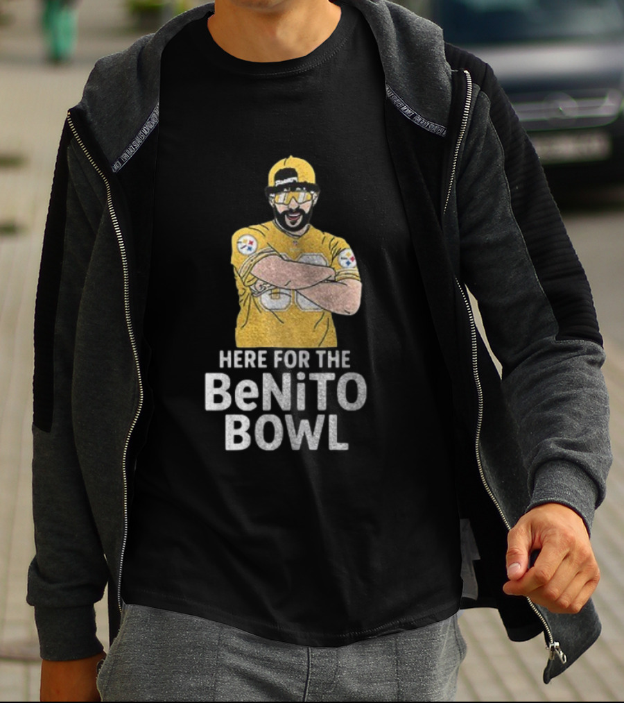 Pittsburgh Steelers Here For The Benito Bowl Super Bowl Halftime T-Shirt
