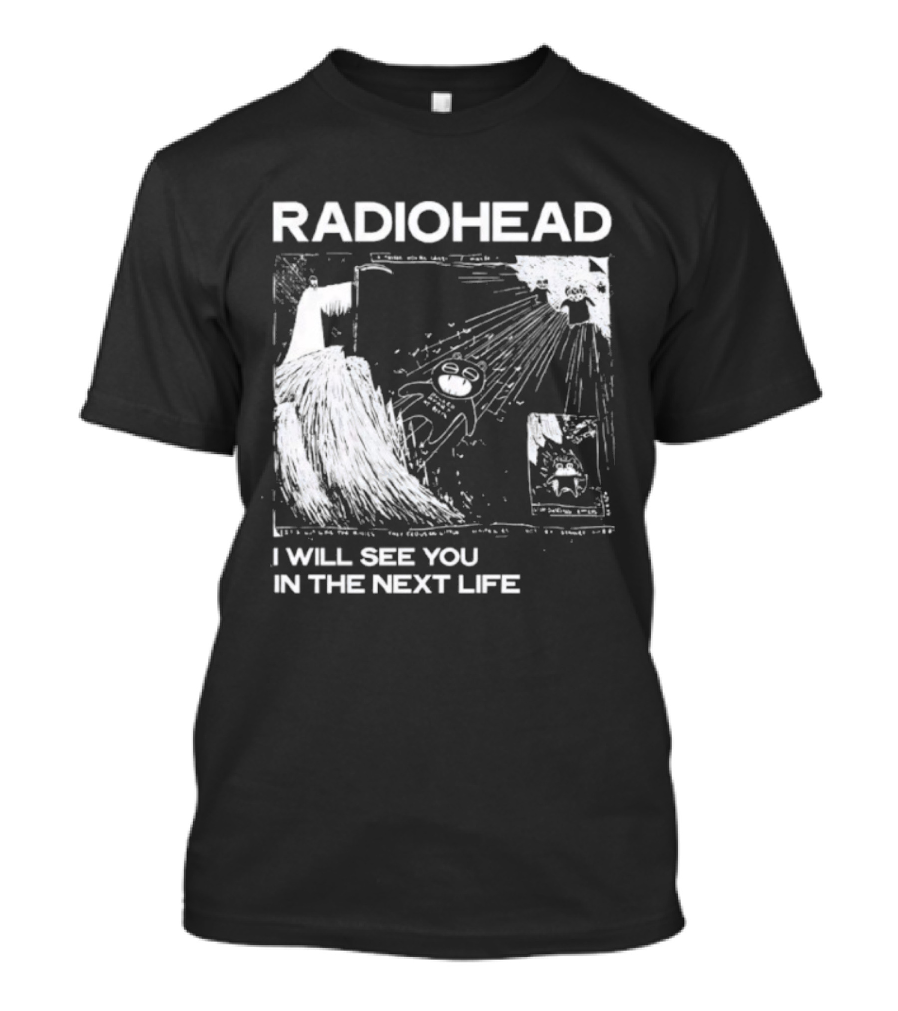 Radiohead I Will See You In The Next Life Vintage Album Art Concept T-Shirt