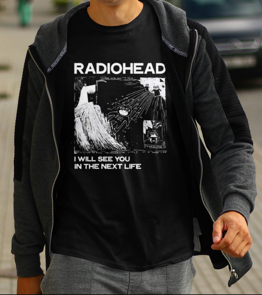 Radiohead I Will See You In The Next Life Vintage Album Art Concept T-Shirt
